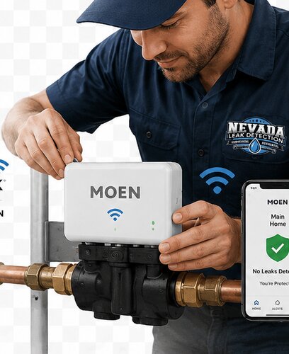 MOEN Smart Leak Valve installation by Nevada Leak Detection
