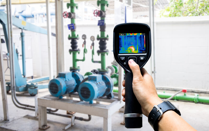 Thermal imaging leak detection